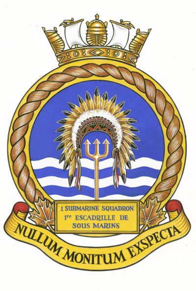 Coat of arms (crest) of 1st Canadian Submarine Squadron, Royal Canadian Navy