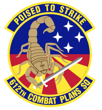 Coat of arms (crest) of the 612th Combat Plans Squadron, US Air Force