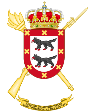 Automobile Unit of Infantry Regiment Inmemorial del Rey No 1, Spanish Army.png