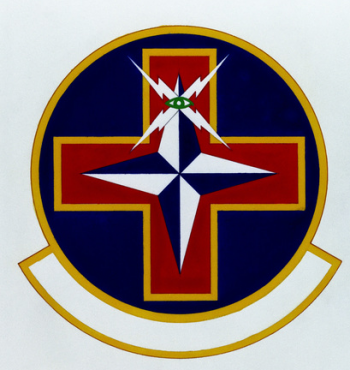 Coat of arms (crest) of the 609th USAF Contingency Hospital, US Air Force