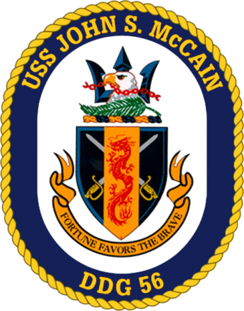 Coat of arms (crest) of the Destroyer USS John S. McCain