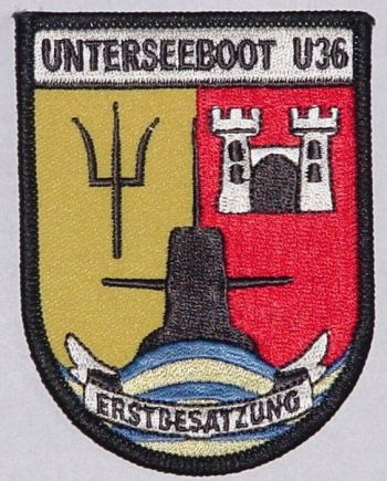 Coat of arms (crest) of the Submarine U-36, German Navy
