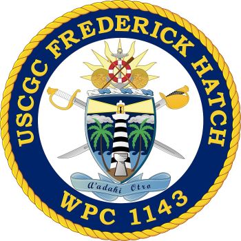 Coat of arms (crest) of the USCGC Frederick Hatch (WPC-1143)