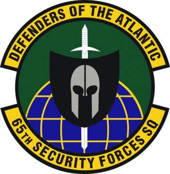 Coat of arms (crest) of the 65th Security Forces Squadron, US Air Force