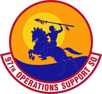 Coat of arms (crest) of the 97th Operations Support Squadron, US Air Force