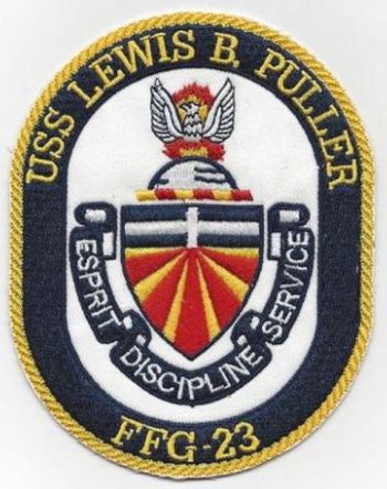 Coat of arms (crest) of the Frigate USS Lewis B. Puller (FFG-23)