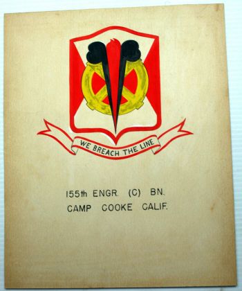 Coat of arms (crest) of the 155th Engineer Battalion, US Army