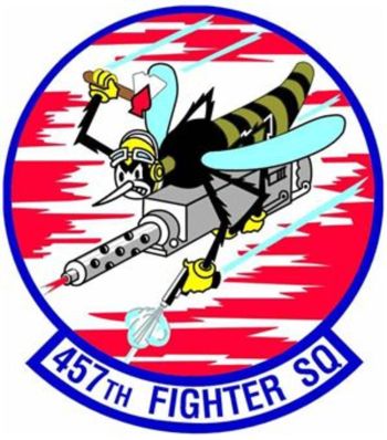 Coat of arms (crest) of the 457th Fighter Squadron, US Air Force