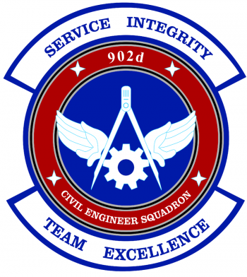 Coat of arms (crest) of the 902nd Civil Engineer Squadron, US Air Force