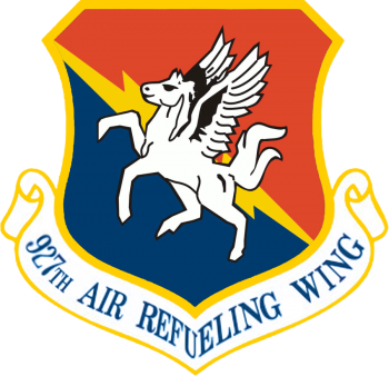 Coat of arms (crest) of the 927th Air Refueling Wing, US Air Force