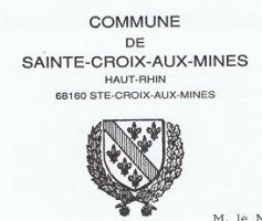 Blason de Sainte-Croix-aux-Mines/Arms (crest) of Sainte-Croix-aux-Mines