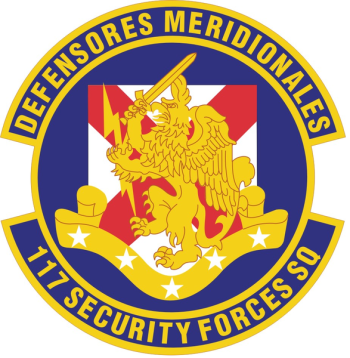 Coat of arms (crest) of the 117th Security Forces Squadron, Alabama Air National Guard