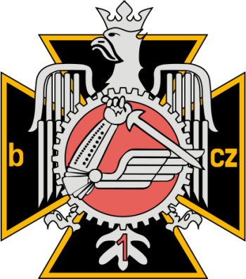Coat of arms (crest) of the 1st Tank Battalion Colonel Józef Koczwara, Polish Army