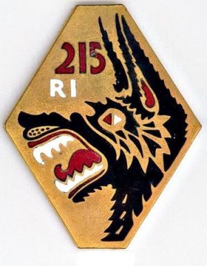 Coat of arms (crest) of the 215th Infantry Regiment, French Army