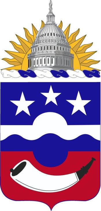 Coat of arms (crest) of the 380th Infantry Regiment, District of Colombia Army National Guard