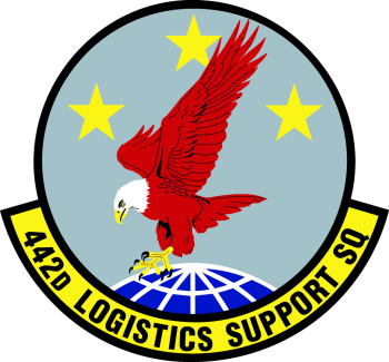Coat of arms (crest) of the 442nd Logistics Support Squadron (later Maintenance Operations Squadron), US Air Force