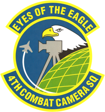 Coat of arms (crest) of the 4th Combat Camera Squadron, US Air Force