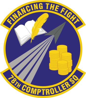 Coat of arms (crest) of the 78th Comptroller Squadron, US Air Force