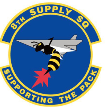 Coat of arms (crest) of the 8th Supply Squadron, US Air Force