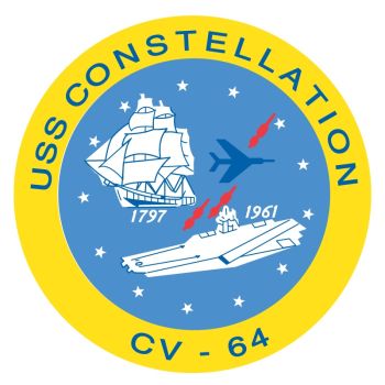 Coat of arms (crest) of the Aircraft Carrier USS Constellation (CV-64)