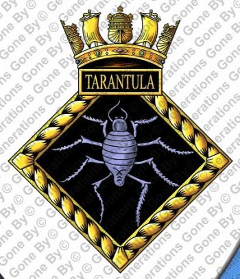 Coat of arms (crest) of the HMS Tarantula, Royal Navy
