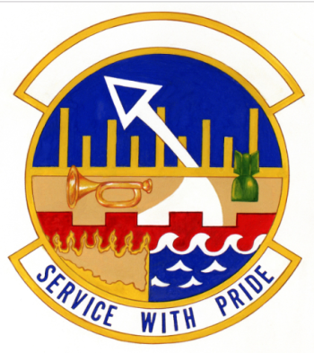 Coat of arms (crest) of the 558th Civil Engineer Squadron, US Air Force