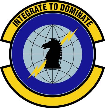 Coat of arms (crest) of the 690th Cyberspace Control Squadron, US Air Force