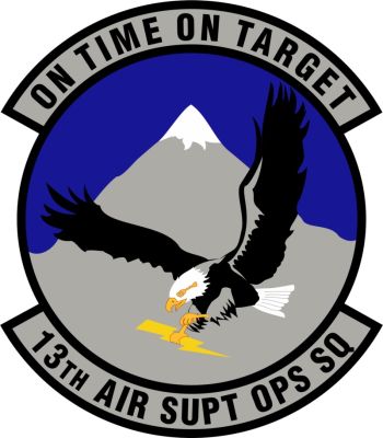 Coat of arms (crest) of the 13th Air Support Operations Squadron, US Air Force