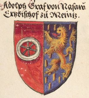 Arms (crest) of Adolf II von Nassau