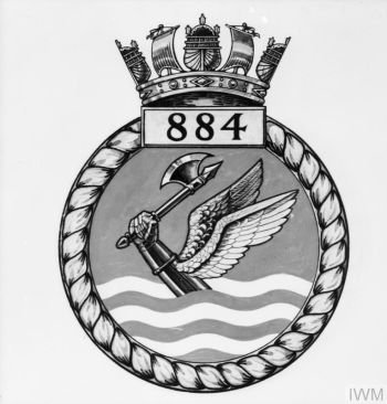 Coat of arms (crest) of the No 884 Squadron, FAA