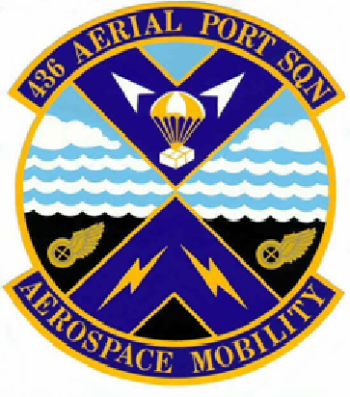 Coat of arms (crest) of the 436th Aerial Port Squadron, US Air Force