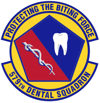 Coat of arms (crest) of the 579th Dental Squadron, US Air Force