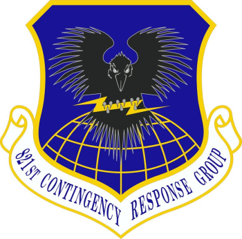 Coat of arms (crest) of the 821st Contigency Response Group, US Air Force