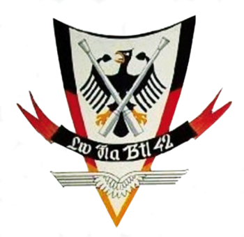 Coat of arms (crest) of the Air Force Air Defence Battalion 42, German Air Force
