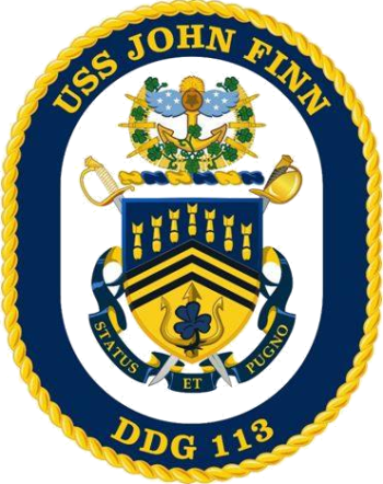 Coat of arms (crest) of the Destroyer USS John Finn (DDG-113)