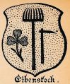 Wappen von Eibenstock/ Arms of Eibenstock