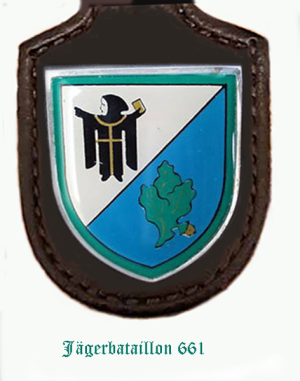 Coat of arms (crest) of the Jaeger Battalion 661, German Army