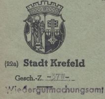 Wappen von Krefeld/Arms (crest) of Krefeld
