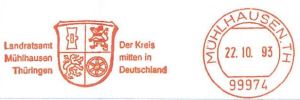 Wappen von Mühlhausen (kreis)/Coat of arms (crest) of Mühlhausen (kreis)