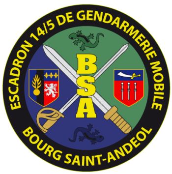 Coat of arms (crest) of the Mobile Gendarmerie Squadron 14-5, France