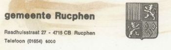 Wapen van Rucphen/Coat of arms (crest) of Rucphen