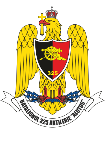 Coat of arms (crest) of the 325th Artillery Battalion Alutus, Romanian Army