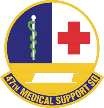 Coat of arms (crest) of the 47th Medical Support Squadron, US Air Force