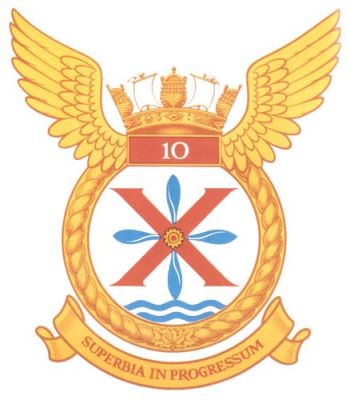 Coat of arms (crest) of the No 10 Naval Air Squadron (VX-10), Royal Canadian Navy