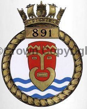 Coat of arms (crest) of the No 891 Squadron, FAA