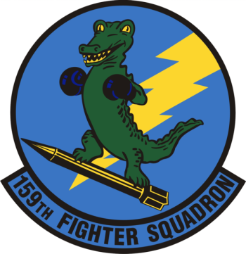 Coat of arms (crest) of the 159th Figther Squadron, Florida Air National Guard