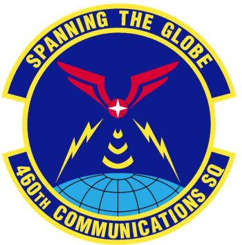 Coat of arms (crest) of the 460th Communications Squadron, US Air Force