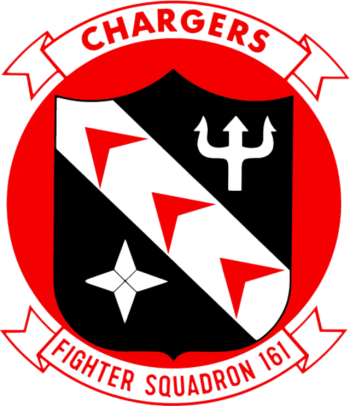 Coat of arms (crest) of the Fighter Squadron (VA) 161 Chargers, US Navy