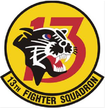Coat of arms (crest) of the 13th Fighter Squadron, US Air Force
