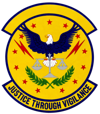 Coat of arms (crest) of the 487th Security Police Squadron, US Air Force
